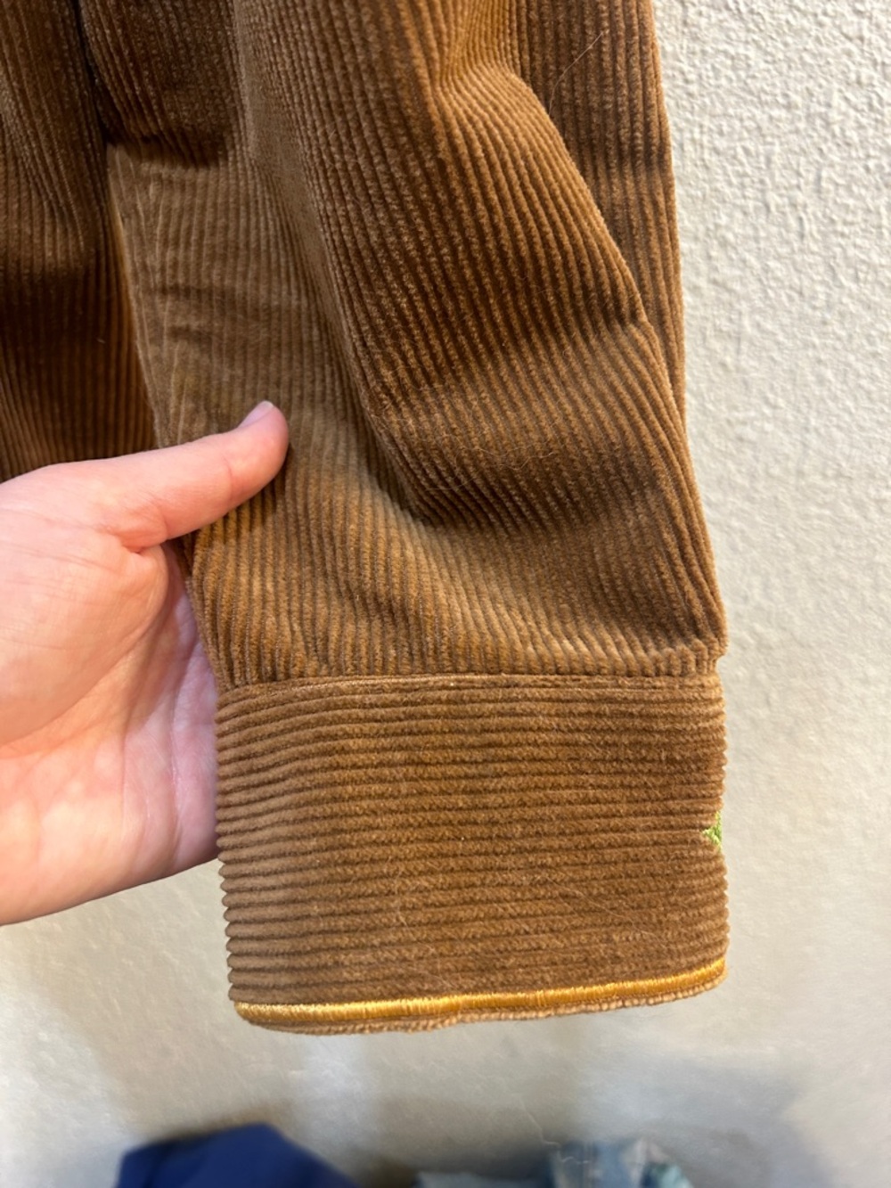 Vintage Bob Macke Embroidered Corduroy Chore Jacket Size Large - Picture 10 of 14